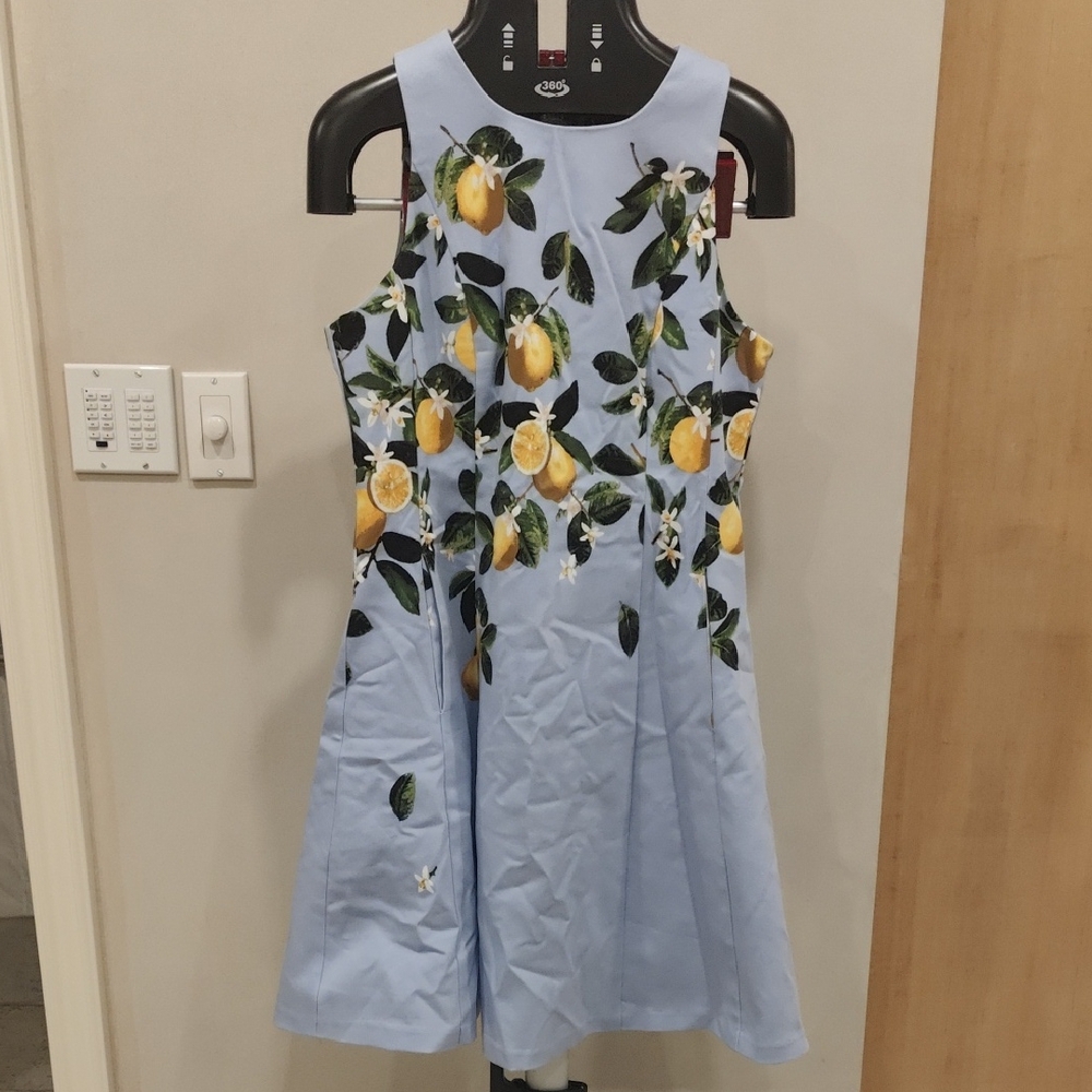 Yellow and White Halter A-line Sundress for Wedding Guest